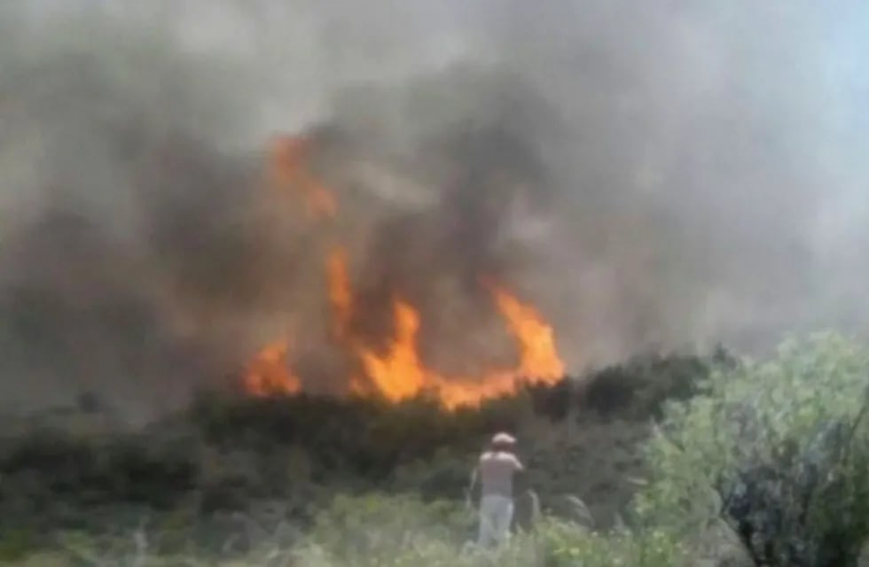 El fuego se inició por la acción del ser humano en la Cuesta de Los Ternos, San Rafael.