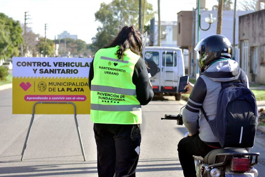 La Policía local realizaba un operativo de prevención en avenida 1 entre 59 y 60 (Municipalidad de La Plata)