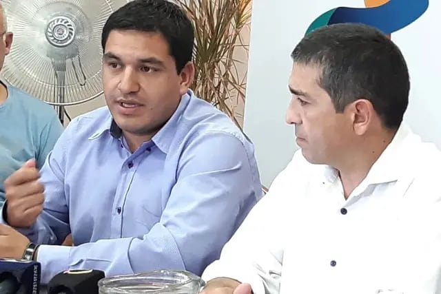 Los intendentes Juan Manuel Ojeda y Walther Marcolini