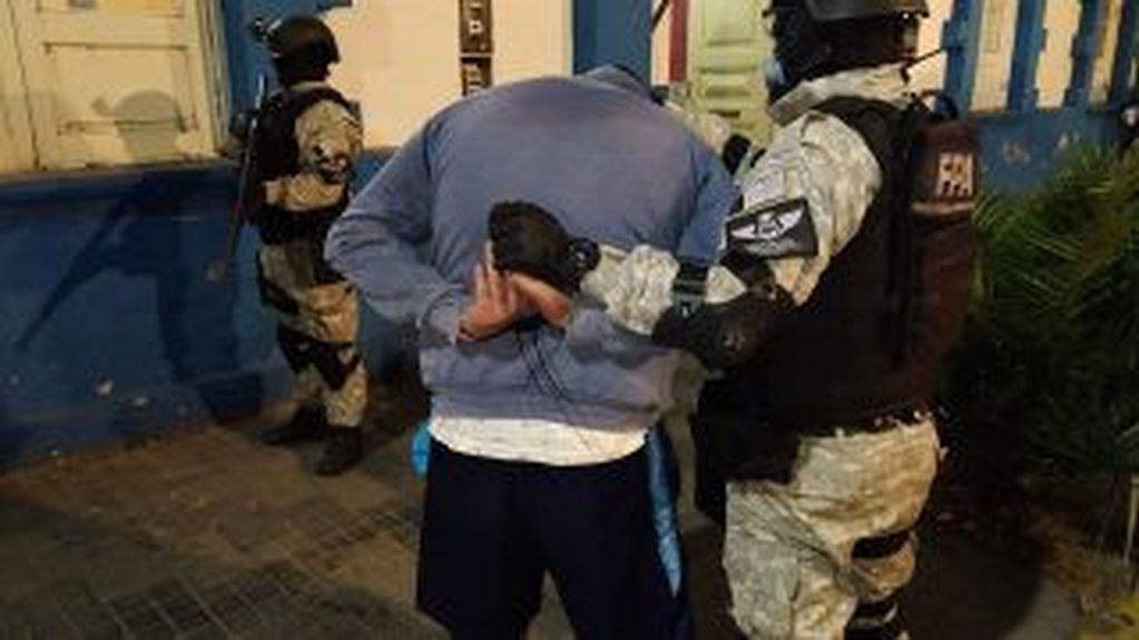 Los detenidos intentaron escapar al ver llegar los efectivos. (Foto: Ministerio Público Fiscal).
