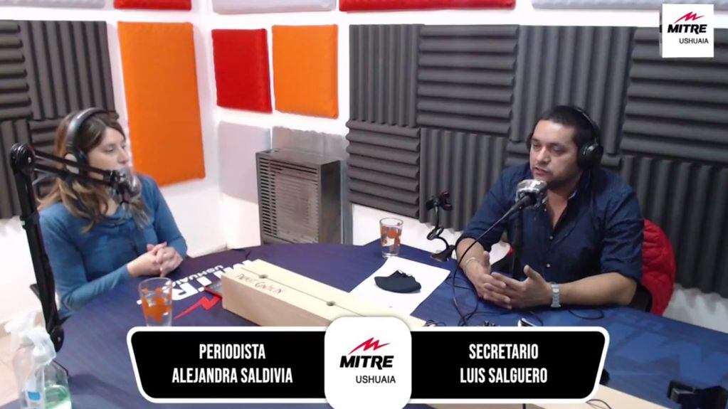 Luis Salguero en Radio Mitre Ushuaia