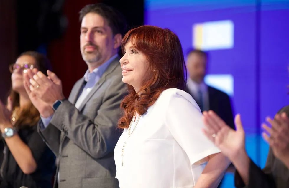 La vicepresidenta Cristina Kirchner brindó una clase magistral en La Plata. Foto: Prensa CFK.