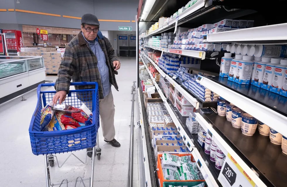 Inflacion en supermercados, góndolas 
 
 Foto: Ignacio Blanco / Los Andes