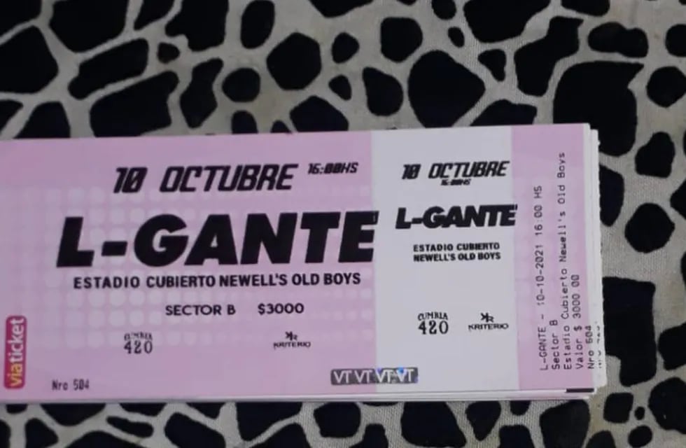Secuestran entradas para el show de L-Gante