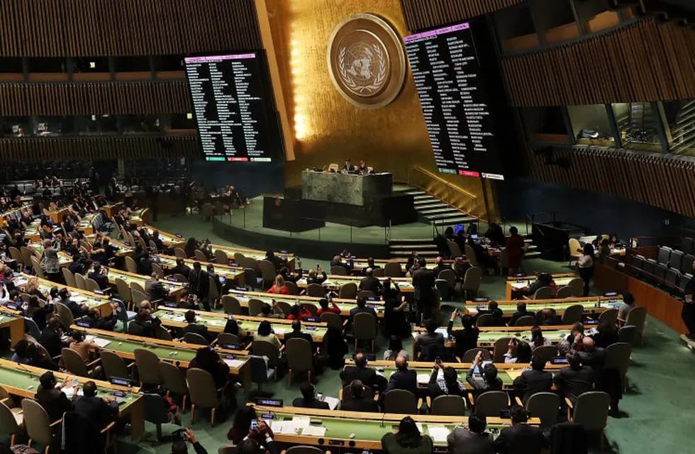 La decisión de la ONU fue respaldada por 128 votos frente a nueve en contra y 35 abstenciones