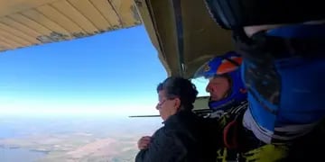 Norma, la abuela de 81 años que soñaba con tirarse en un paracaídas.