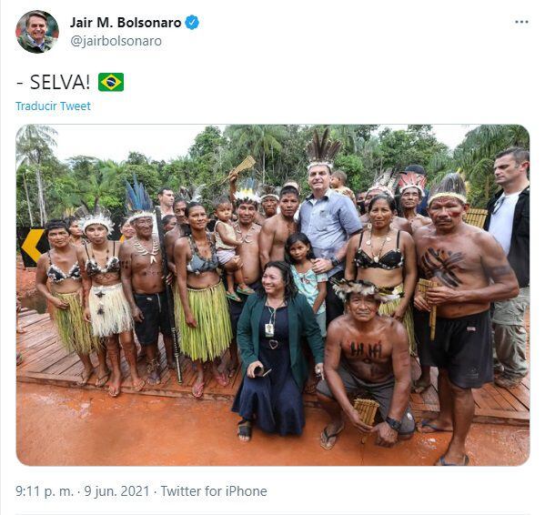 Jair Bolsonaro, sobre los dichos de Alberto Fernández. (Twitter: @jairbolonaro)