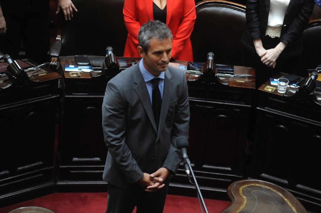 Menem juró como diputado nacional de La Libertad Avanza (Foto: Federico López Claro)