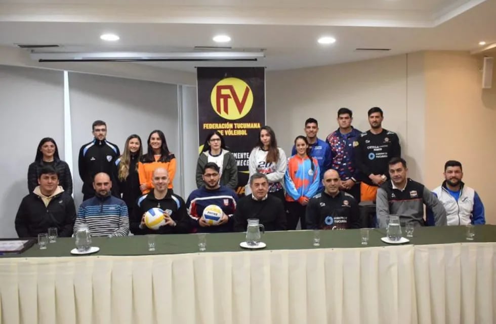 Presentación del Anual de Primera División del Vóley Tucumano. Foto: Augusto Maldonado.