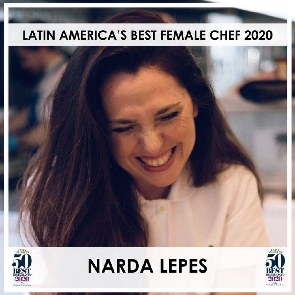 Narda Lepes fue elegida mejor chef de América Latina (Instagram/@theworlds50best)