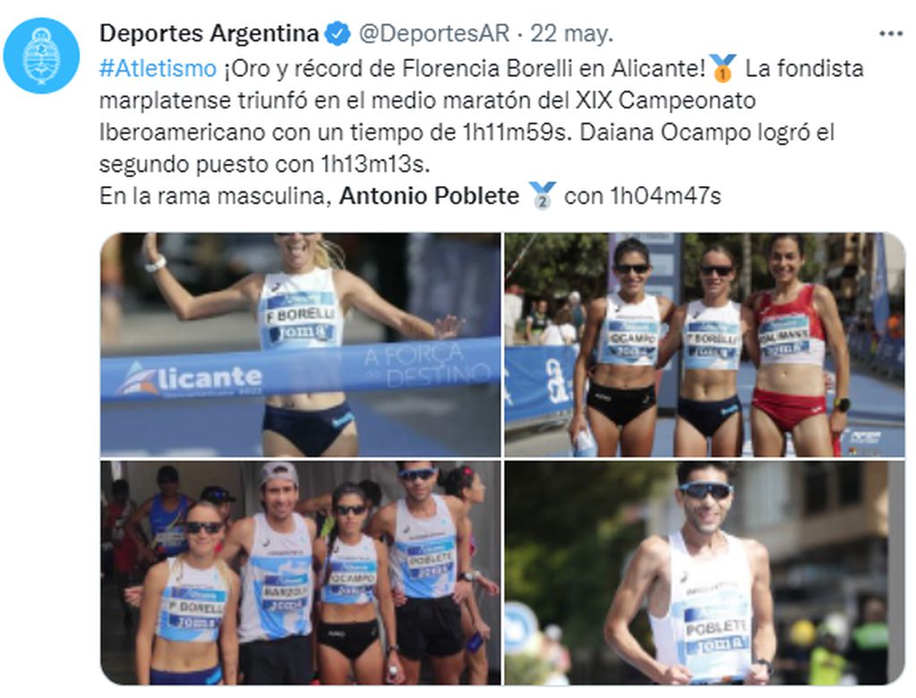El atletismo de Argentina en lo más alto de Latinoamérica.