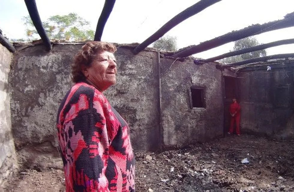 Incendio en la vivienda de una abuela.