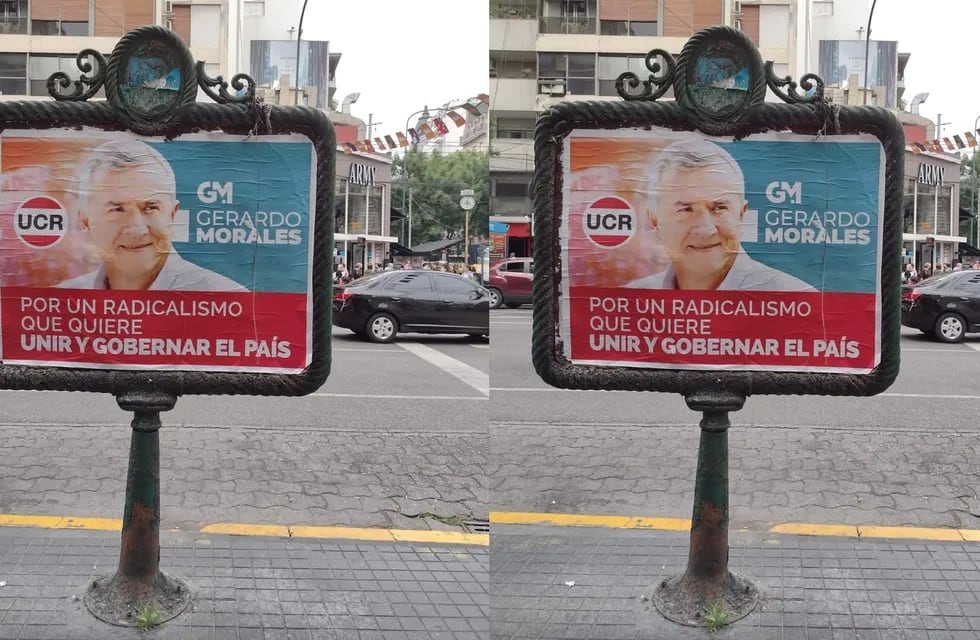 En las calles de la Ciudad Autónoma de Buenos Aires aparecieron afiches con el rostro de Gerardo Morales y la consigna "Por un radicalismo que quiere unir y gobernar el país".