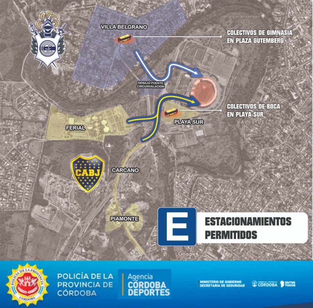 Los detalles de Boca-Gimnasia, en Córdoba.