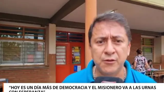 Elecciones 2023: Martín Cesino, diputado por el Frente Renovador, sufragó en Posadas