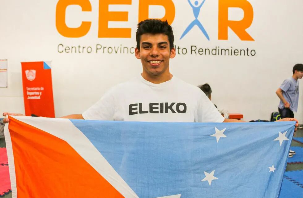 El pesista fueguino competirá en los Panamericanos Juveniles.
