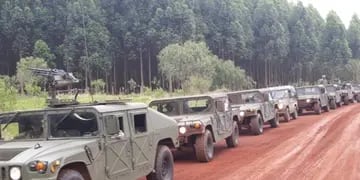 Ejército Argentino realiza entrenamiento militar en Puerto Iguazú