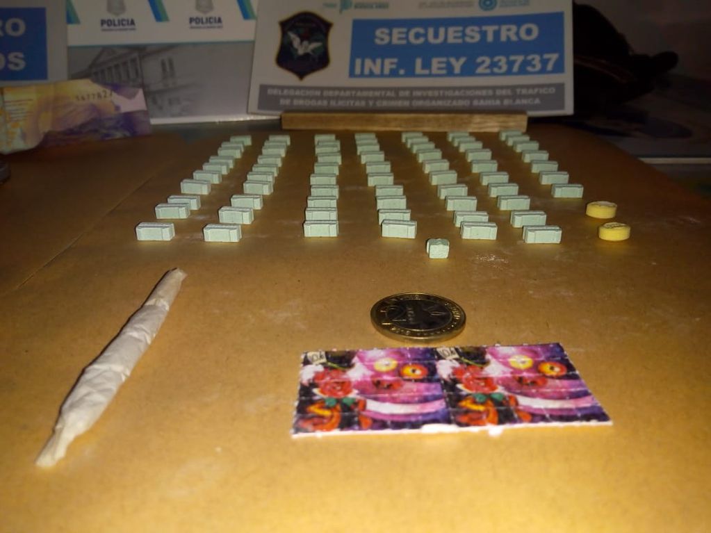 Policía Vial Villa Arias, Bahía Blanca y narcotráfico secuestraron drogas