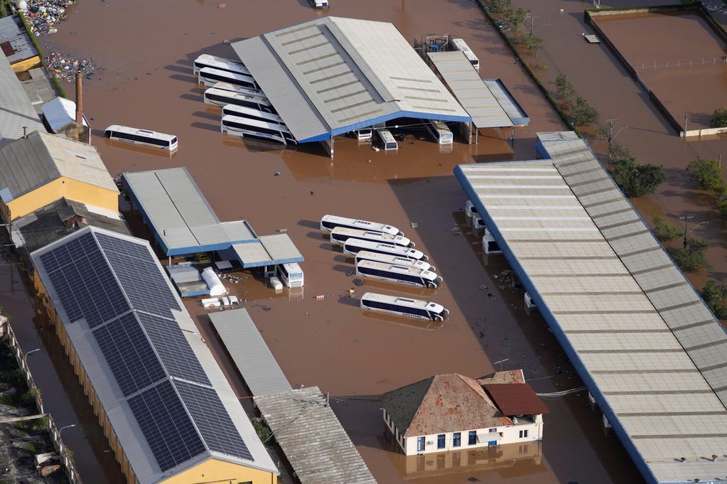 La catástrofe por las inundaciones en el sur de Brasil. Foto: AP