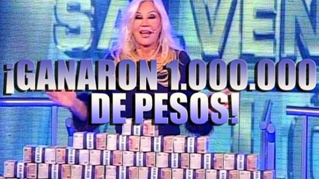 Susana Giménez entregó el millón de pesos en su programa.