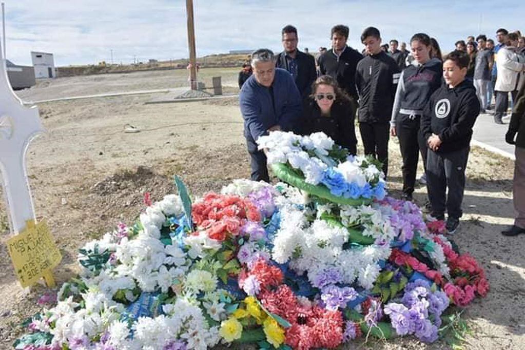 Homenaje al ex combatiente de Malvinas Miguel Ángel "Pajarito" Juanola