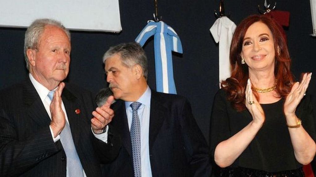 Carlos Wagner, Julio De Vido y Cristina Kirchner. (web)