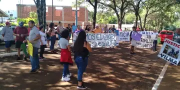Marcha en San Antonio pidiendo justicia por las víctimas del doble femicidio