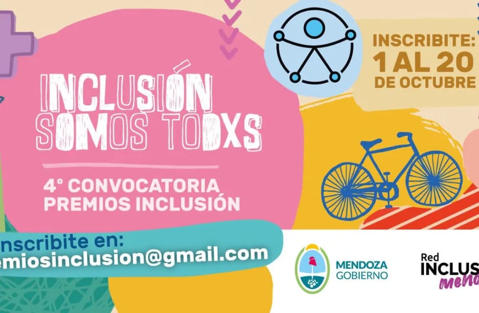 Abrió la convocatoria a a cuarta edición de los Premios Inclusión en Mendoza.