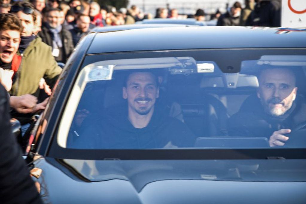 El arribo de Zlatan.