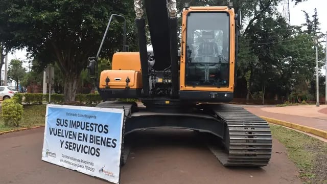El municipio de Montecarlo contará con una nueva excavadora de orugas