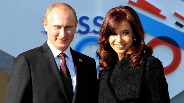 JUNTOS. Putin y Cristina (DyN/Archivo).