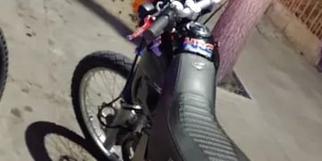 Motocicleta secuestrada