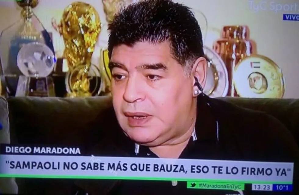 Diego Maradona, contra Jorge Sampaoli.
