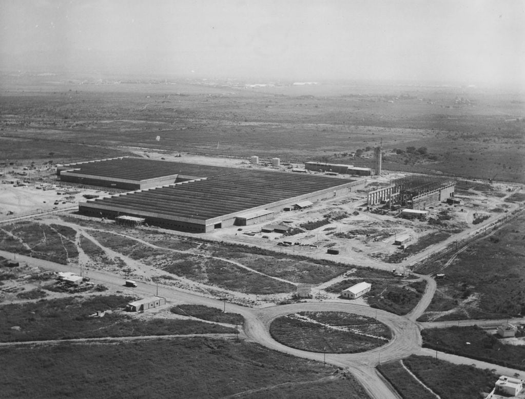 La planta Santa Isabel de Renault en marzo de 1956.