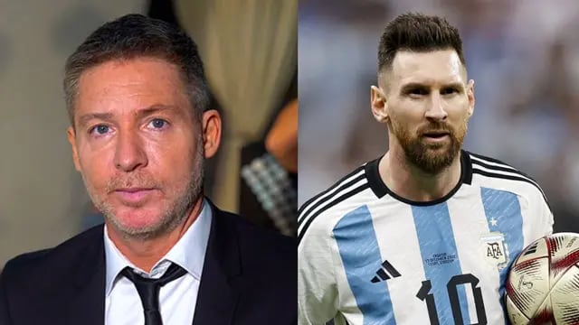 Adrián Suar y Lionel Messi