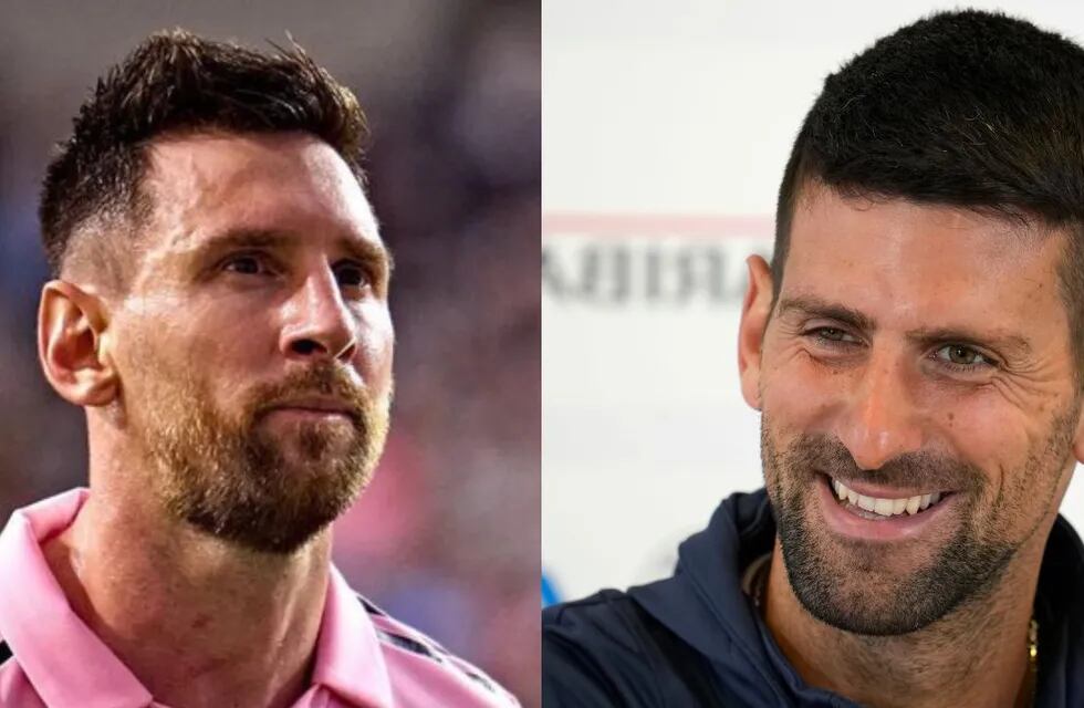 Messi y Djokovic, encuentro de grandes.