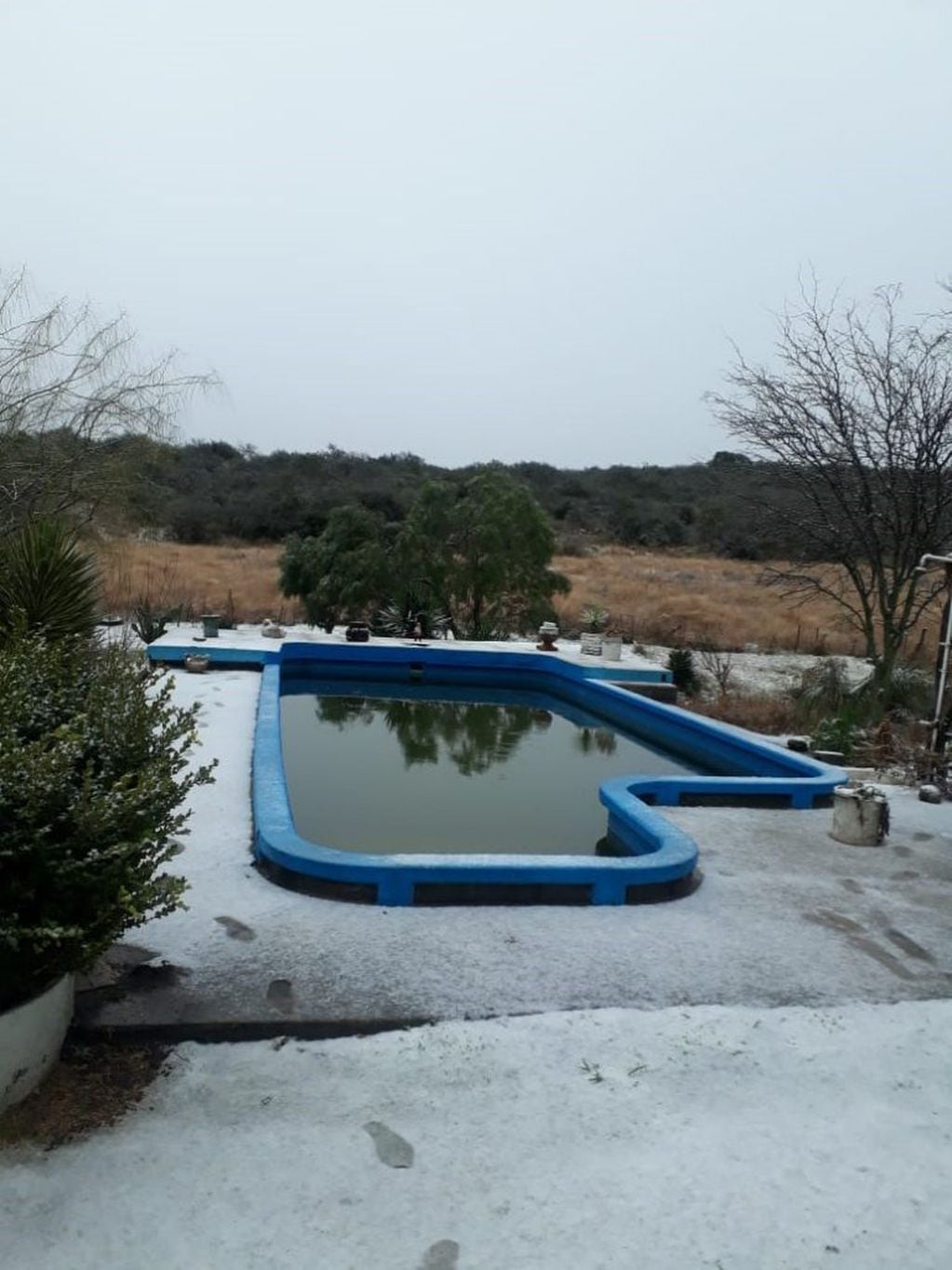 Nieve en Los Pozos (Gentileza Mas Radio)