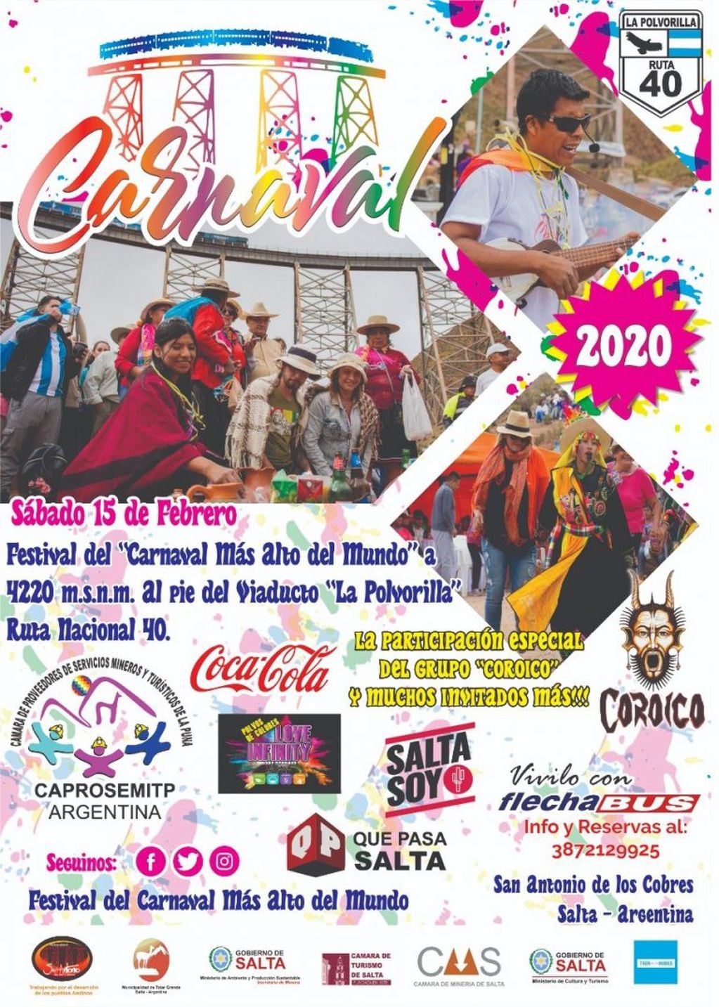 Llega la cuarta edición del Carnaval más alto del Mundo (Facebook Carnaval Más Alto del Mundo)