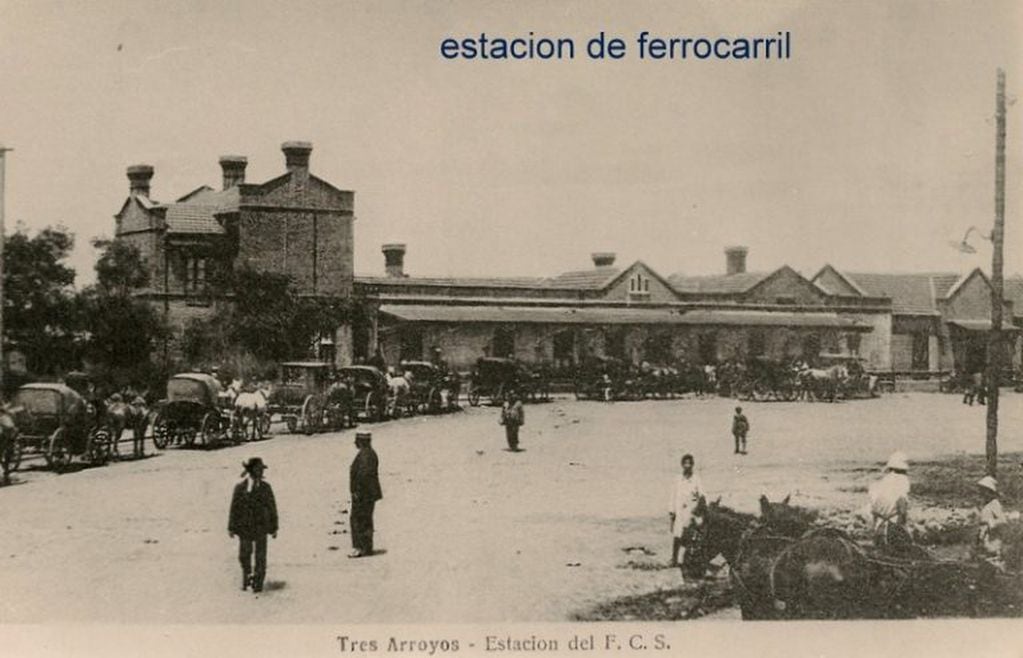 Estación de tren Tres Arroyos (foto: archivo personal Andrés Errea)