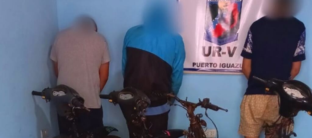 Fue detenida una banda conocida por robar motocicletas en Puerto Iguazú.