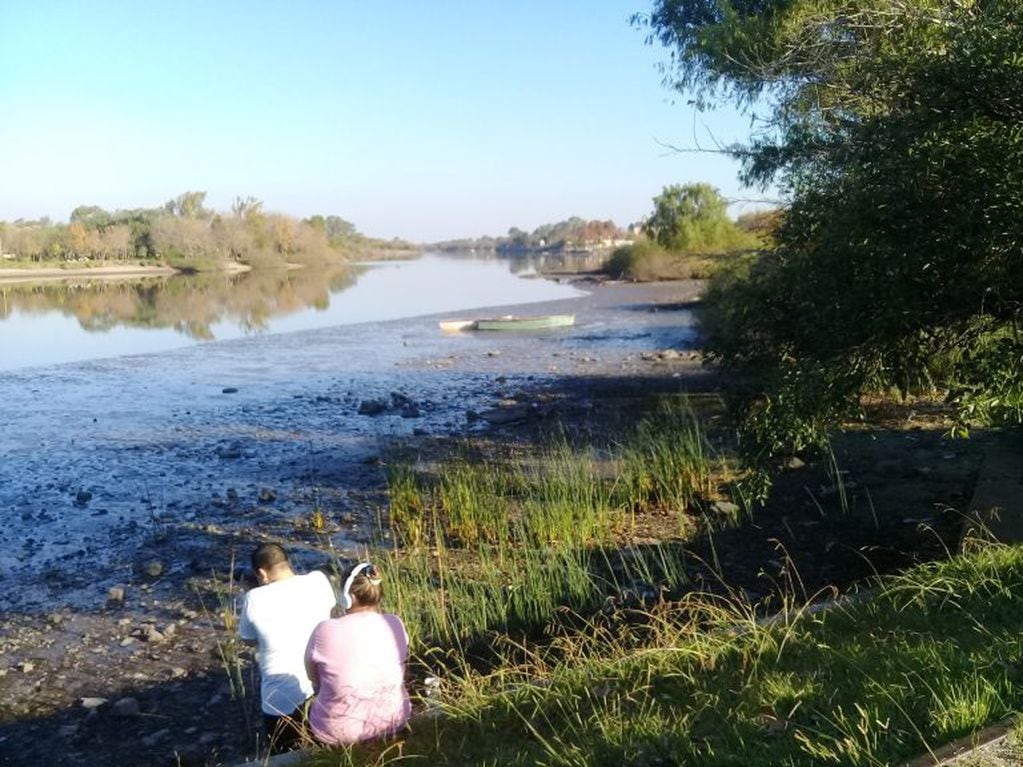 Bajante río Gualeguaychú - domingo 17 de mayo.
Crédito: Vía Gualeguaychú