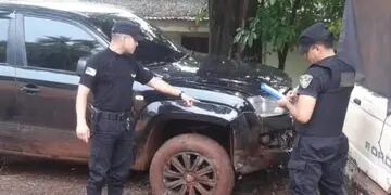 Hallan camioneta robada en Eldorado e investigan el origen del vehículo