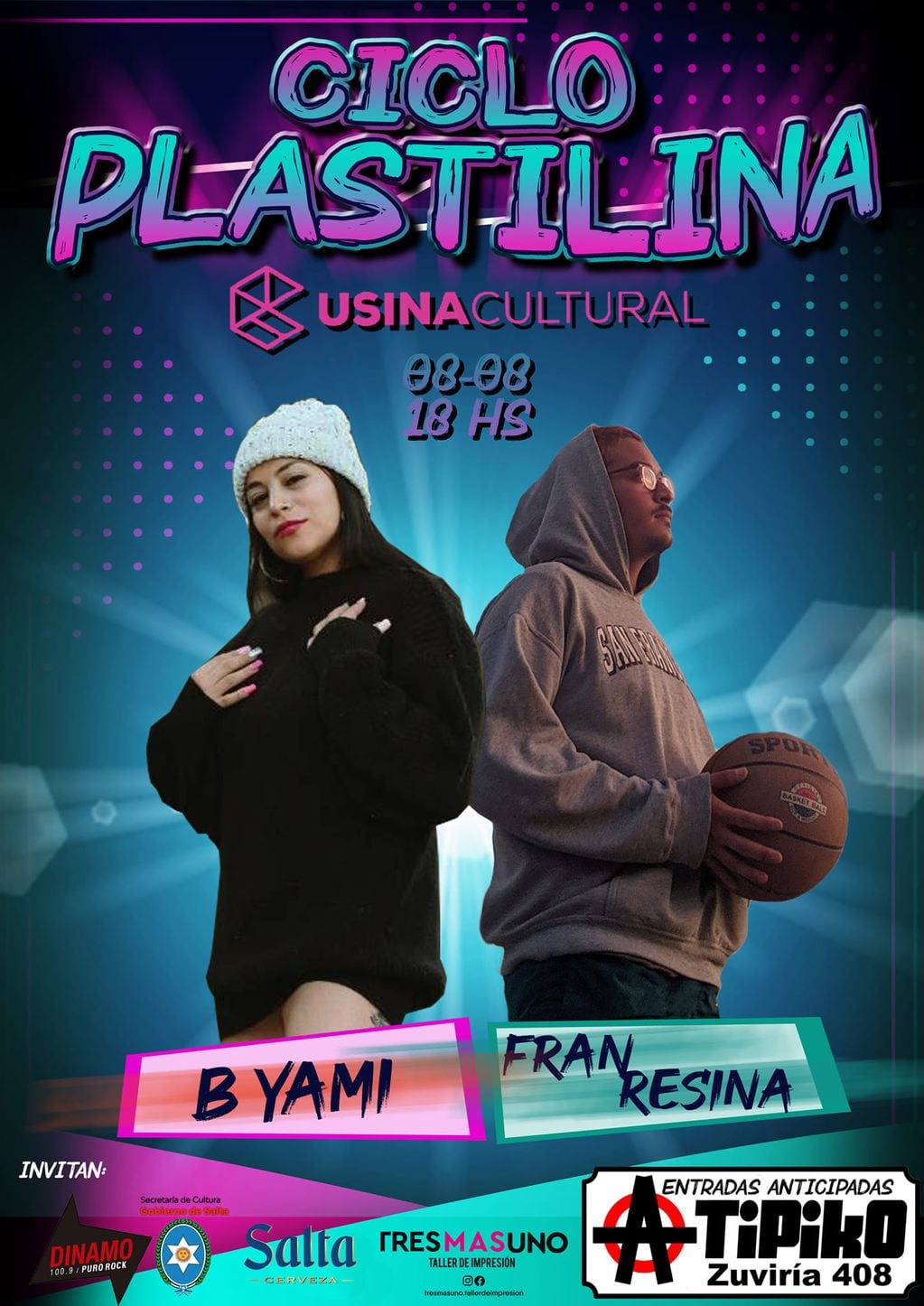 En esta ocasión, se presentan B-Yami y Fran Resina en la Usina Cultural.