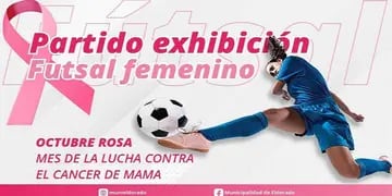 En el Mes Rosa, Eldorado contará con un partido exhibición de Futsal Femenino