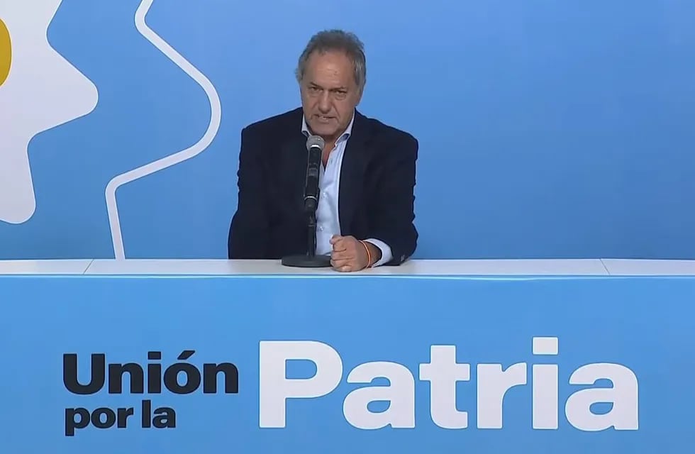 Daniel Scioli, vocero de Unión por la Patria.