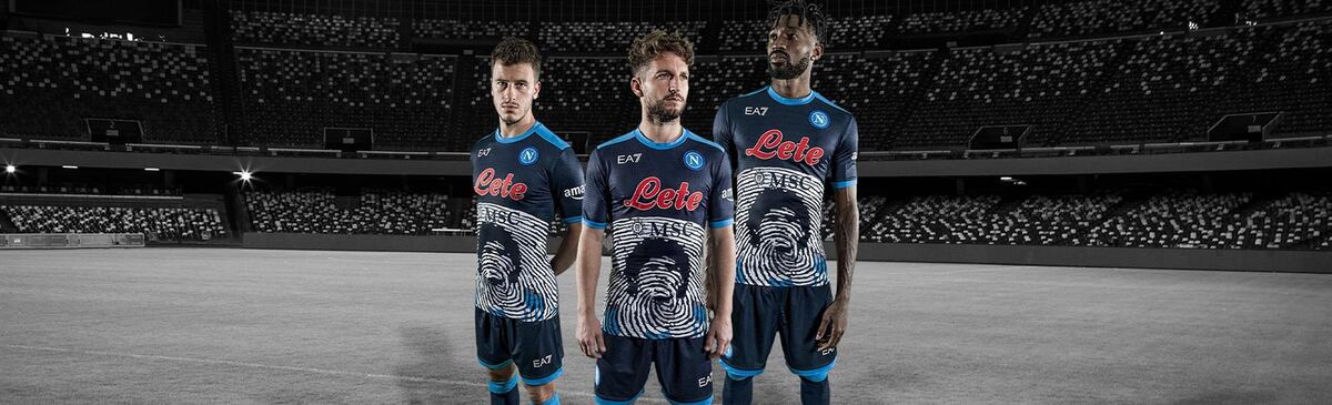 Maillot De Football Napoli Hommage à Maradona - Taille L - Personnalisable - N°10