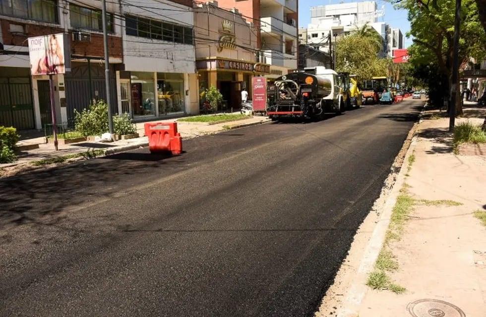 Se completó la repavimentación de la céntrica calle Güemes