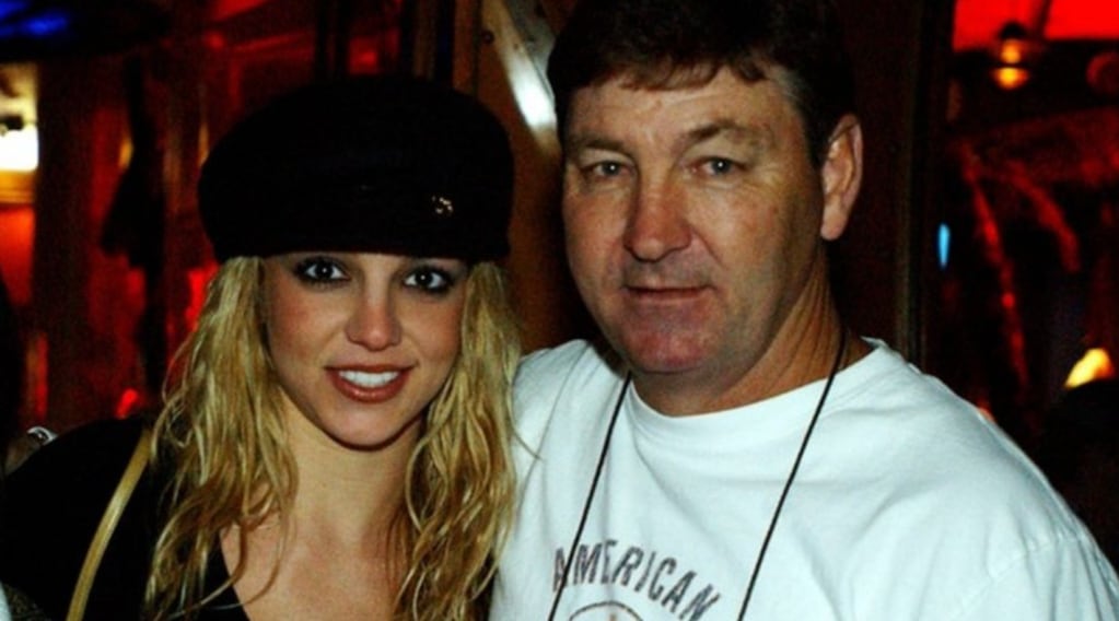 Britney Spears junto a su padre.