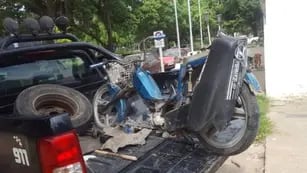 Murió un motociclista atropellado en Funes