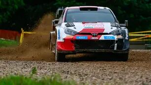 Rovanpera, en acción durante el Rally de Estonia, séptima fecha del WRC.
